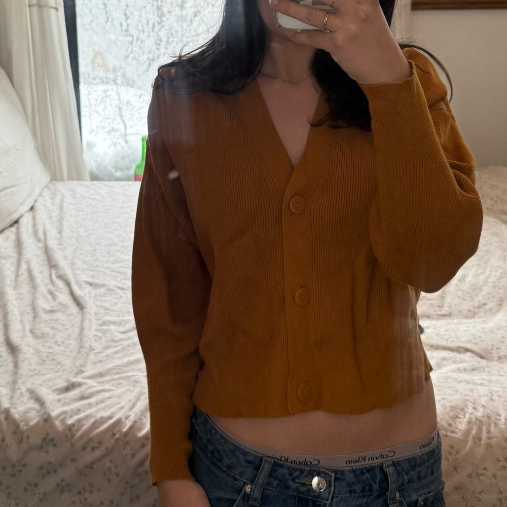 Burnt Orange Cardigan